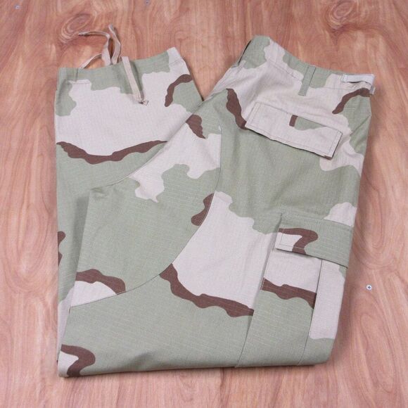 Military Desert Camo Ripstop Tactical Pants Sz XL Double Knee Cargo Utility NWT - Picture 16 of 16